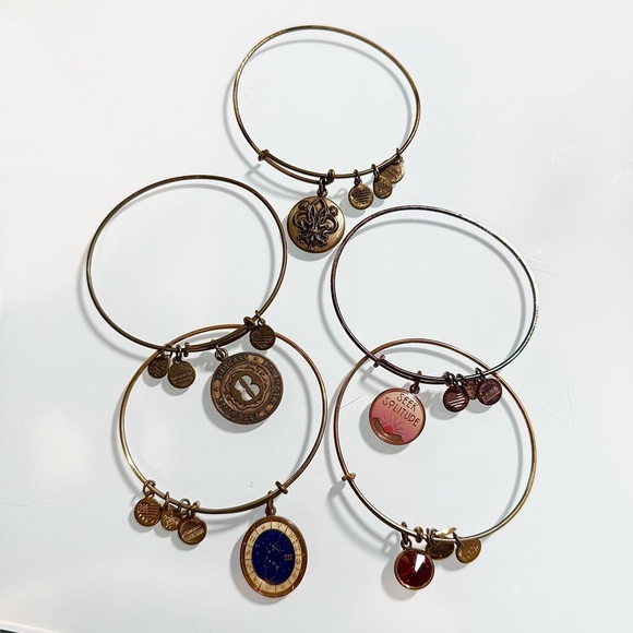 Alex and Ani Charm Bracelets - Set of 5 - Picture 1 of 12